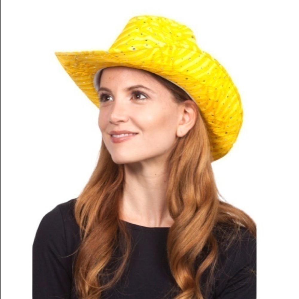 🌸NWT GOLD SEQUINED PARTY HAT - OSFM